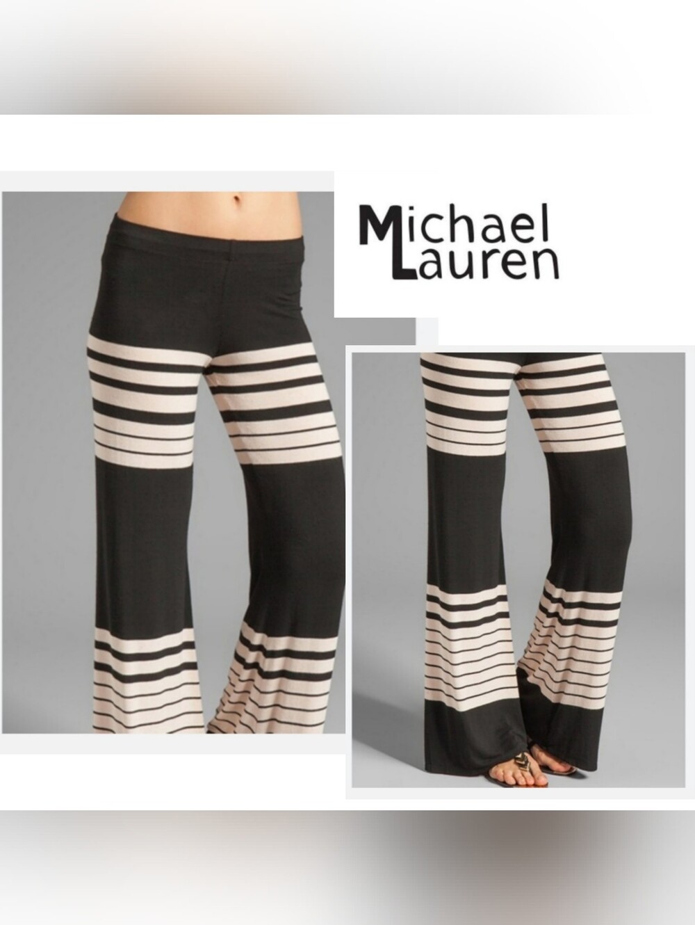 Michael Lauren Derby Core Wide Leg Pant. Soft/stretchy.  Sz Large.